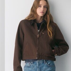 TNA Chocolate Brown Utility Jacket